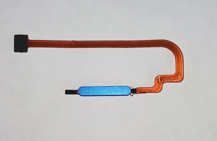 Шлейф для Xiaomi Poco M3/ Redmi 9T сканер отпечатка пальцев Синий