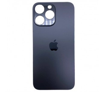 Задняя крышка для iPhone 14 Pro Темно-фиолетовый (стекло, широкий вырез под камеру, логотип) – OR