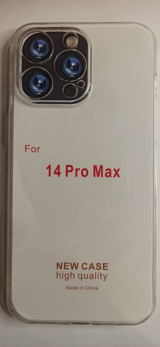 Чехол задняя накладка iPhone 14 Pro Max (с защитой камеры) Прозрачный
