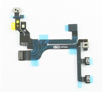 Шлейф для iPhone 5C на кнопку включения/кнопки громкости/микрофон