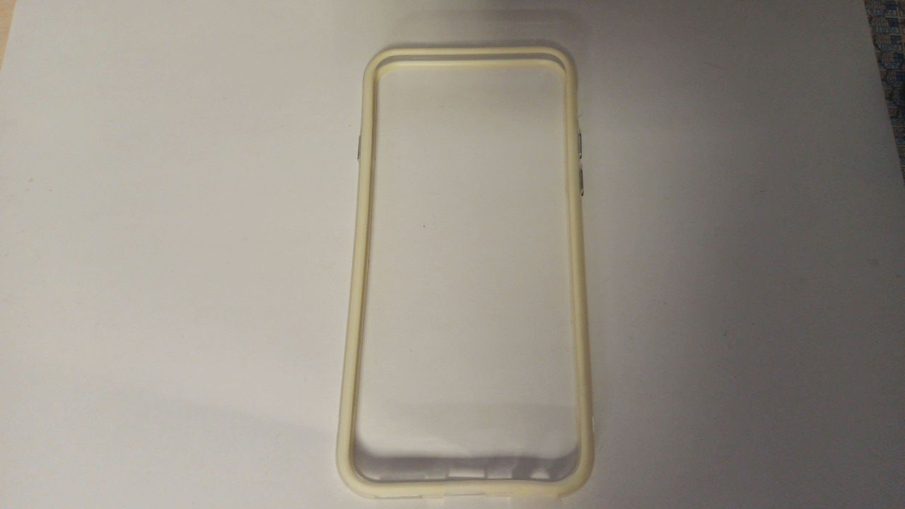 Чехол бампер iPhone 6/6S (4.7) белый/черный силикон