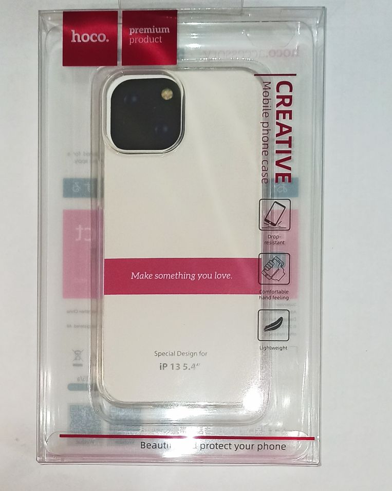 Чехол задняя накладка iPhone 13 mini, CA-14, Light, тонкий, прозрачный, FaisON/HOCO