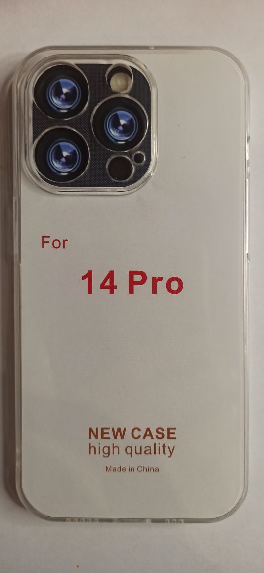 Чехол задняя накладка iPhone 14 Pro (с защитой камеры) Прозрачный