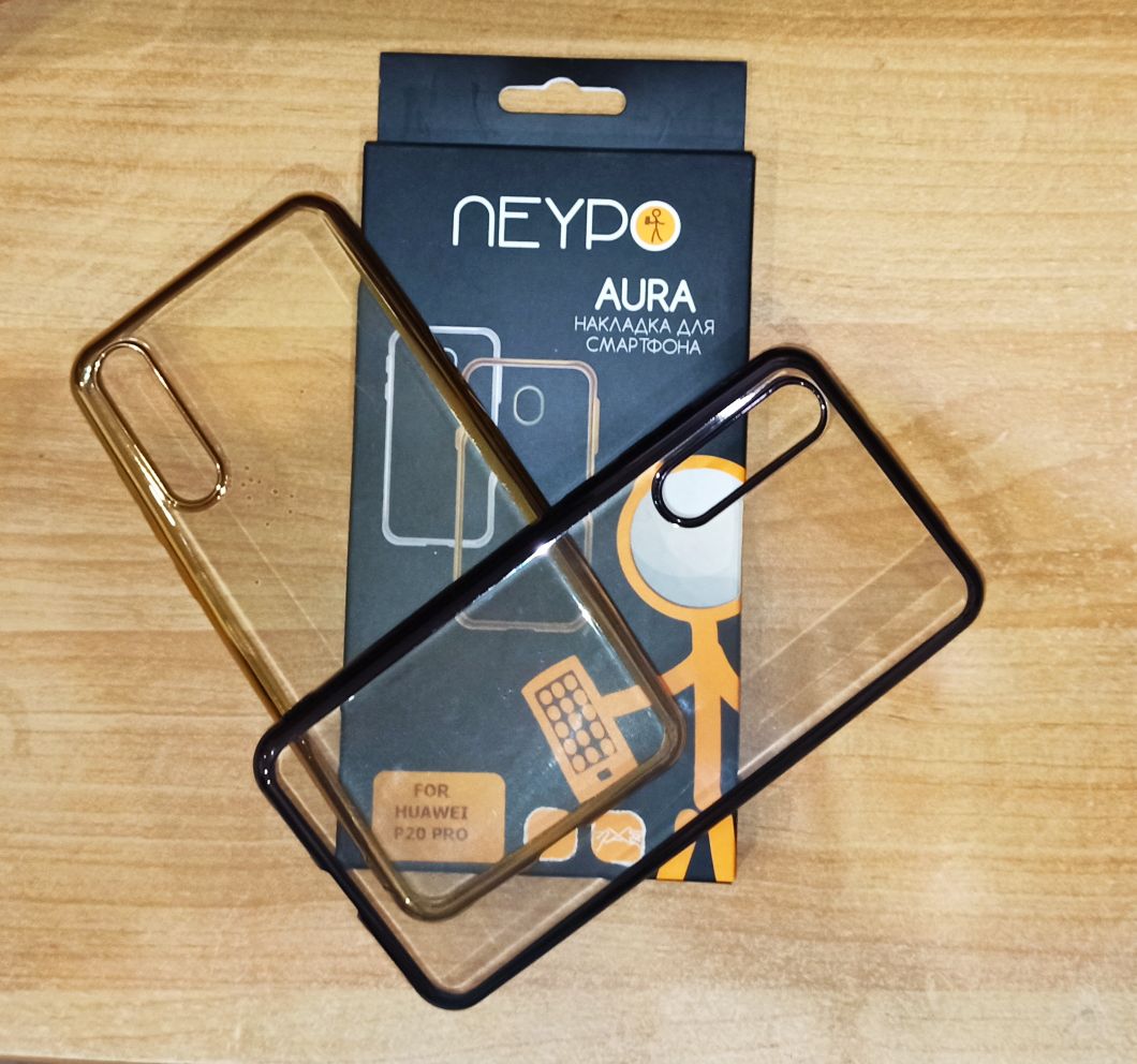 Чехол силиконовый Huawei P20 Pro, Aura, тонкий, прозрачный, глянцевый с ободком