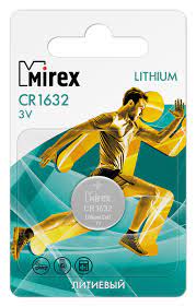 Батарейка CR1632-1BL Lithium, 3В Mirex