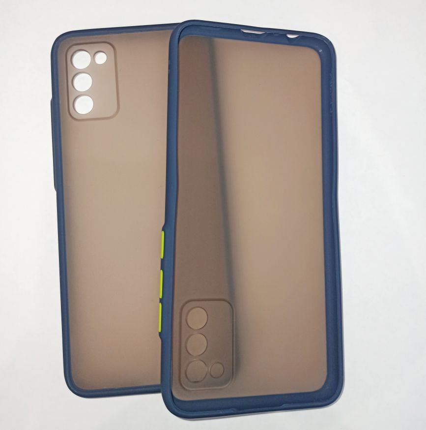 Чехол задняя накладка Samsung Galaxy A025 A02s, F06, SHELL, синий