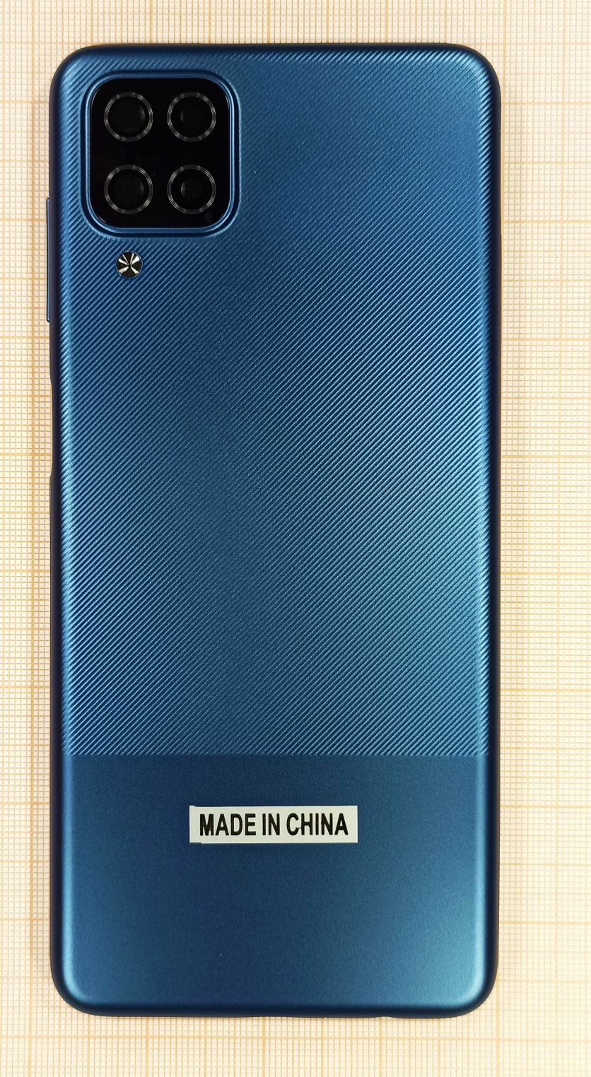 Задняя крышка для Samsung A125F/A127F (A12/A12 Nacho) Синий есть стекло камеры,вспышки,кнопки