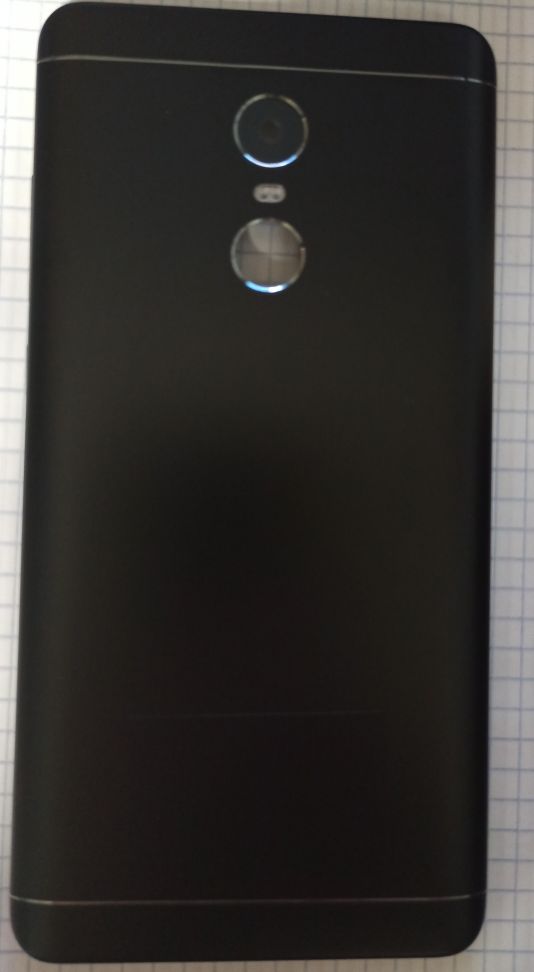 Задняя крышка для Xiaomi Redmi Note 4X (3GB/32GB) Черная (есть стекло камеры,вспышки.кнопки)