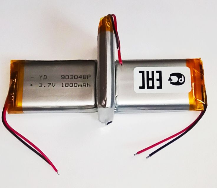 Аккумулятор универсальный 903048p 3,7v Li-Pol 1800 mAh (9*30*48 mm)