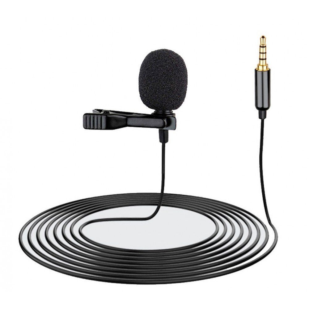 Микрофон петличный FaisON, Mic-1, Say, кабель Jack 3.5mm(m), 1.3м, цвет: чёрный