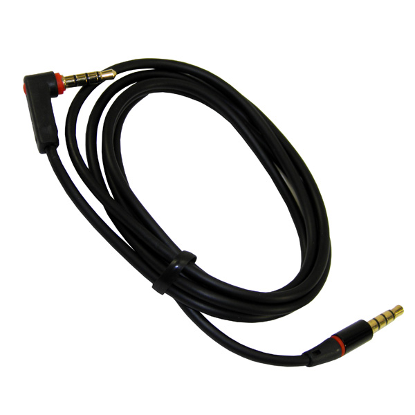 Кабель AUX, Jack 3,5 mm(f) – Jack 3,5 mm(f), 1.0м, черный