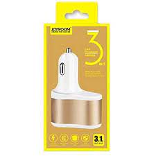 Разветвитель прикуривателя JOYROOM 2USB C-M305 3.1A (White Gold)