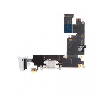 Шлейф для iPhone 6 Plus на системный разъем/разъем гарнитуры/микрофон Белый