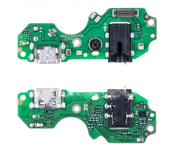 Шлейф для Infinix Hot 12i плата на системный разъем/разъем гарнитуры/микрофон