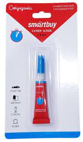 Суперклей SmartBuy, 3г, универсальный, прозрачный,