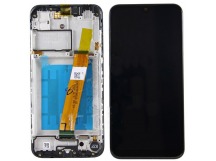 Дисплей для Samsung A015F/M015F A01/M01 модуль в рамке в сборе Черный (Узкий коннектор) – OR100%(SP-сервисный!)