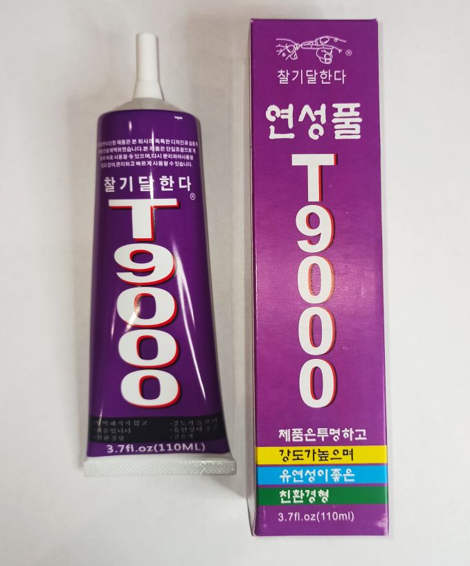 Клей T-9000 110 мл. (прозрачный) клей/герметик для проклейки тачскринов (4-6 минут высыхание при t18-32`твердость 65-85T,вязкость 4800mpa.s)