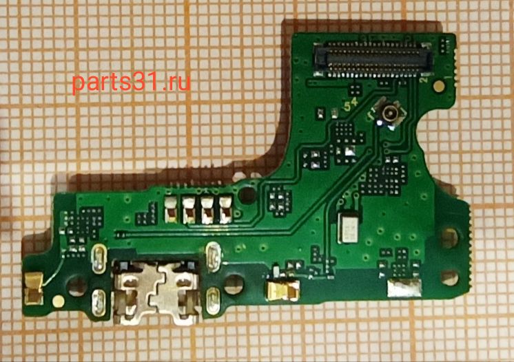 Шлейф для Huawei Honor 8A / Y6 2019/ Y6 Prime 2019/ Y6s/ 8A Pro плата на системный разъем/микрофон