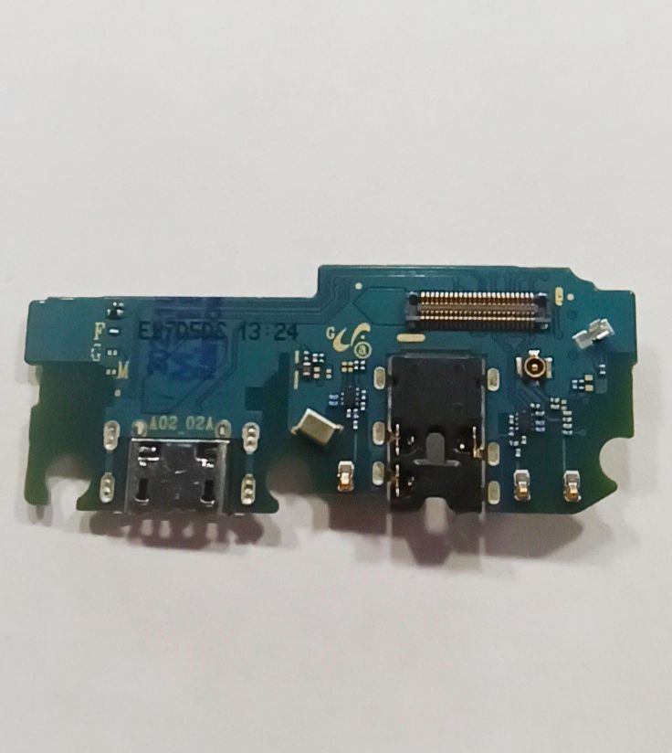Шлейф для Samsung A022G (A02) плата системный разъем/разъем гарнитуры/микрофон Премиум (все компоненты)