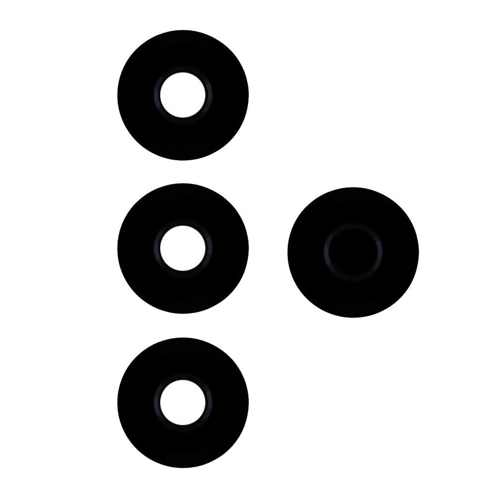 Стекло камеры для Huawei Honor X8c (ABR-LX1) (комплект 4 шт.) Черный