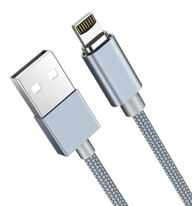 Кабель USB магнитный – Lightning ( 8 pin для iPhone ) FaisON HU40A 1.0м, круглый, 2.1A,