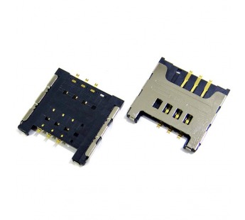 Коннектор SIM Samsung C3322/C3350/C3530/C3560/C3752/C3520/C3782/E1182/2222/1200/i9250/S6102/6802 №82
