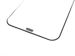 Защитное стекло с сеткой динамика для iPhone 13/ iPhone 13 Pro/ iPhone 14 Черный “Премиум”