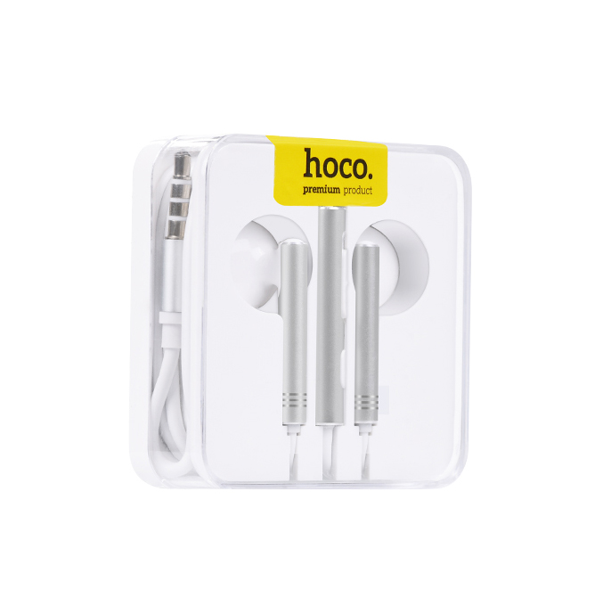 Наушники HOCO M22, (вкладыши,3.5 mm jack) Белый
