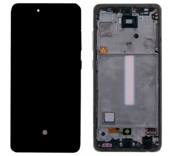 Дисплей для Samsung A525F/A526B/A528B Galaxy A52/A52/A52s 5G модуль в рамке в сборе с тачскрином Черный – (OLED) (Full Size)