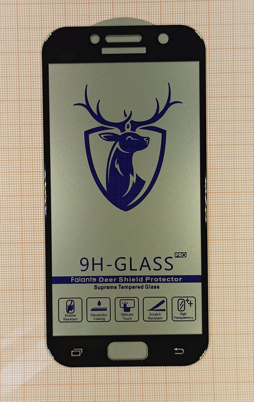 Защитное стекло “Премиум” для Samsung A520F (A5 2017) Черное