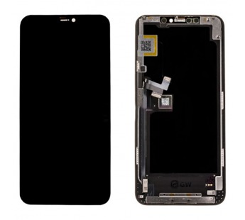 Дисплей для iPhone 11 Pro Max (A2218) в сборе с тачскрином Черный – (Soft OLED, Full HD) (площадка под IC)