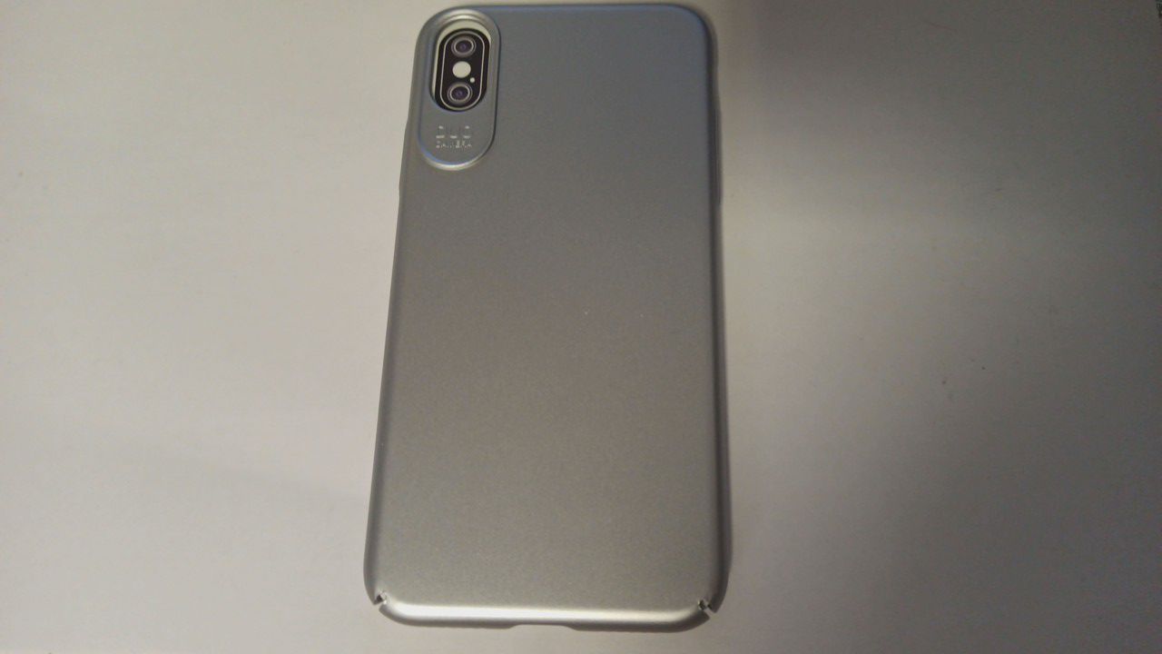 Чехол задняя накладка iPhone X/XS Usams Jay Series, пластик, матовая, серебряный