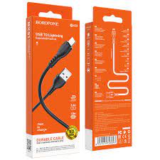 Кабель USB – Lightning ( 8 pin для iPhone ) BOROFONE BX51 2,4A.1м в ассортименте (Черный /Белый)