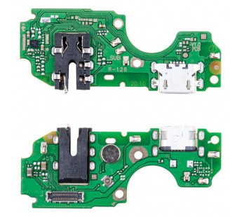 Шлейф для Infinix Smart 7 HD плата на системный разъем/разъем гарнитуры/микрофон