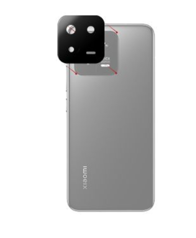 Стекло камеры для Xiaomi 13 Черный