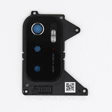Стекло камеры для Xiaomi Poco M3 Pro 5G в сборе с рамкой Черный