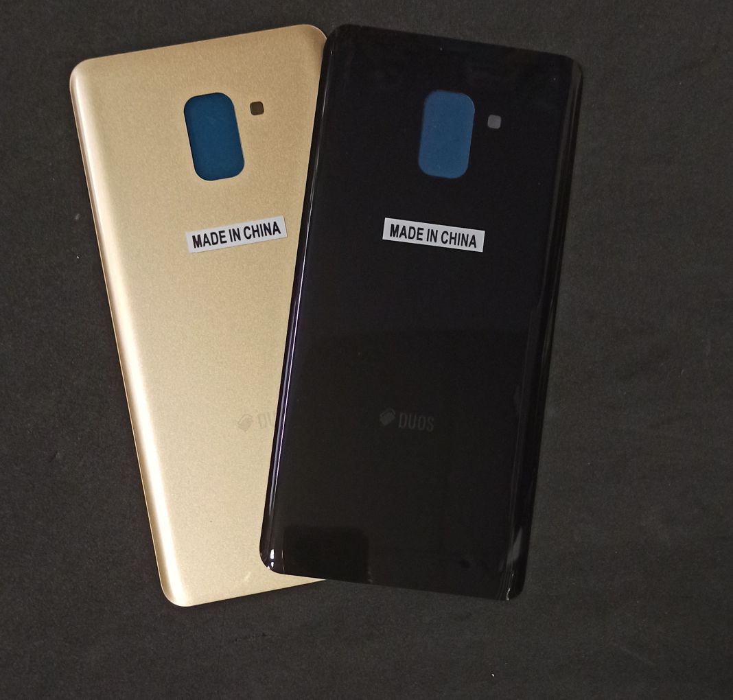 Задняя крышка для Samsung A730F (A8+ 2018) Черный