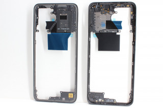 Средняя часть для Xiaomi Redmi 12 4G, Redmi 12 5G+ стекло камеры в рамке+толкатель