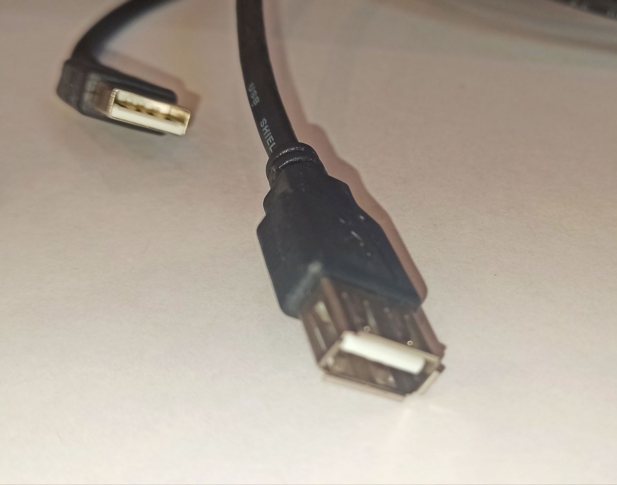 Кабель USB – USB(f) Defender USB02-10, 3.0м, цвет: чёрный