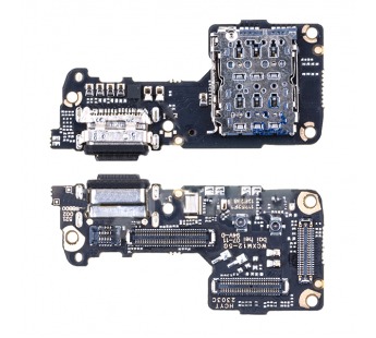Шлейф для Xiaomi 12X / Xiaomi 12 плата системный разъем/разъем SIM/микрофон