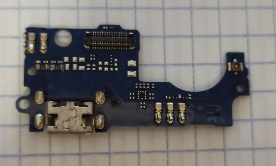 Шлейф для ZTE Blade A510 плата на системный разъем/микрофон