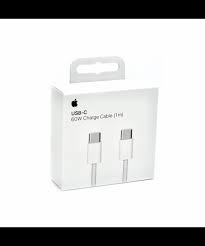 Кабель Type-C – Type-C для iPhone оплетка нейлон OR (iPh15-16) с лого,в коробке Белый