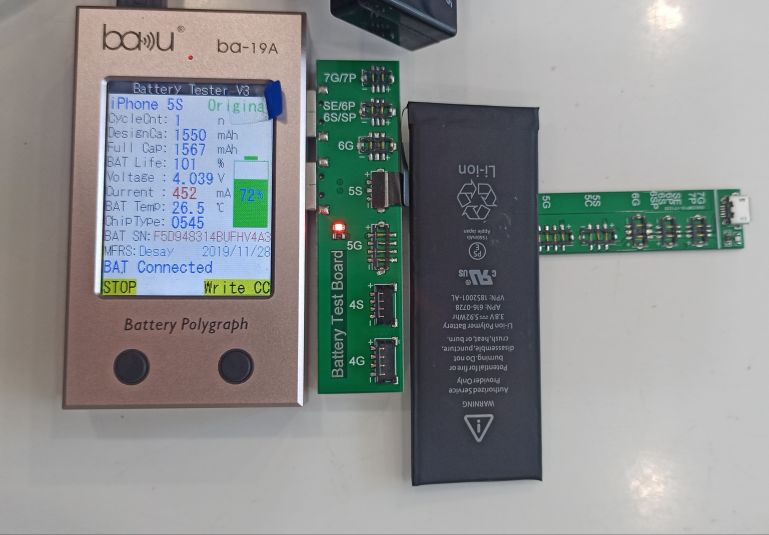 Аккумулятор для iPhone 5S / 5C – Original ( бел.коробка с яблочком+ скотч АКБ )(отображает % ёмкости в настройках iPhone)