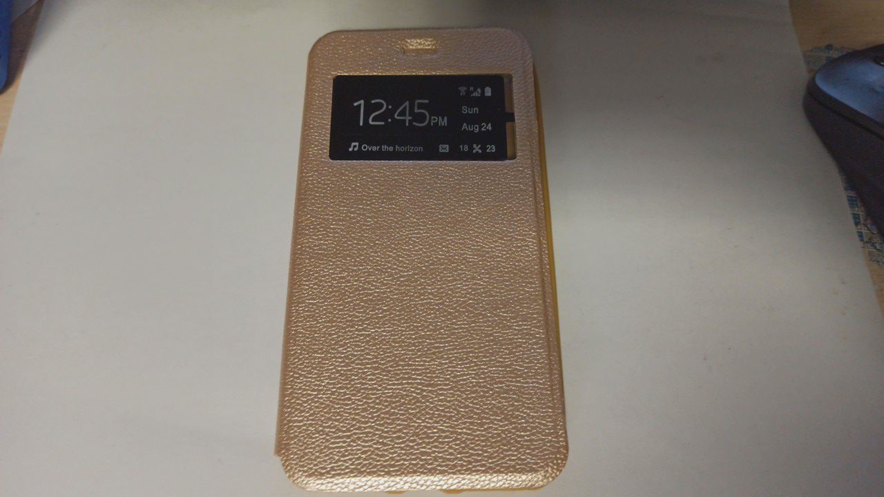 Чехол книжка iPhone 7 Plus/8 Plus Flip Cover, на магните золото