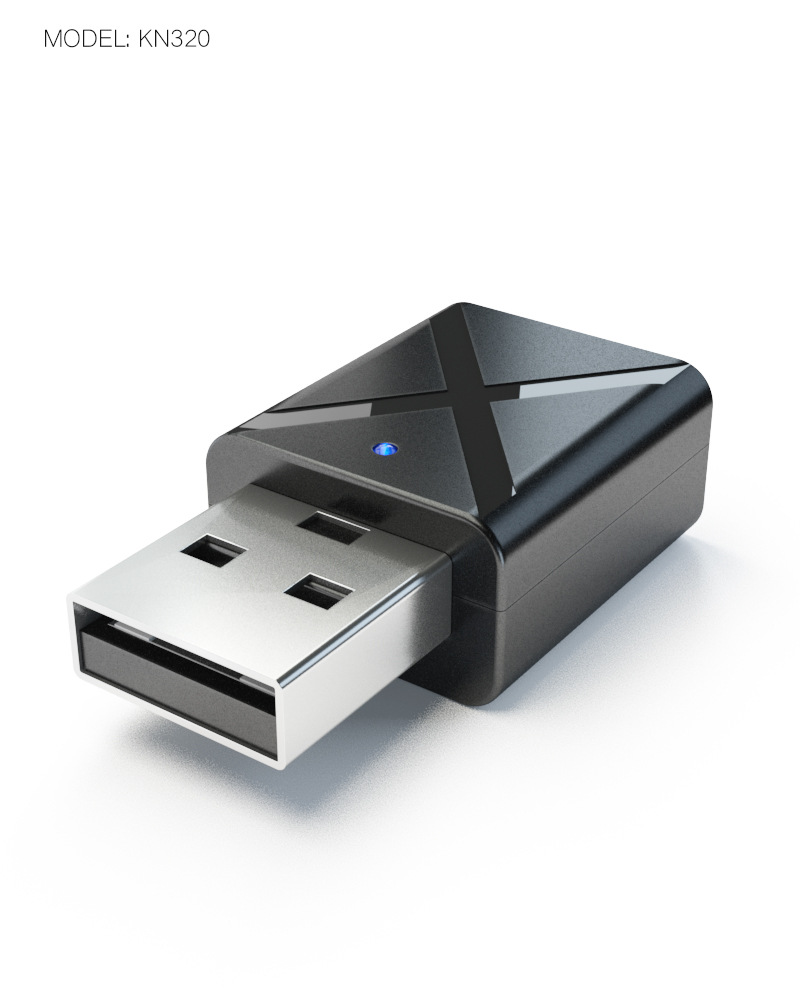 Адаптер bluetooth USB+AUX B16D Черный