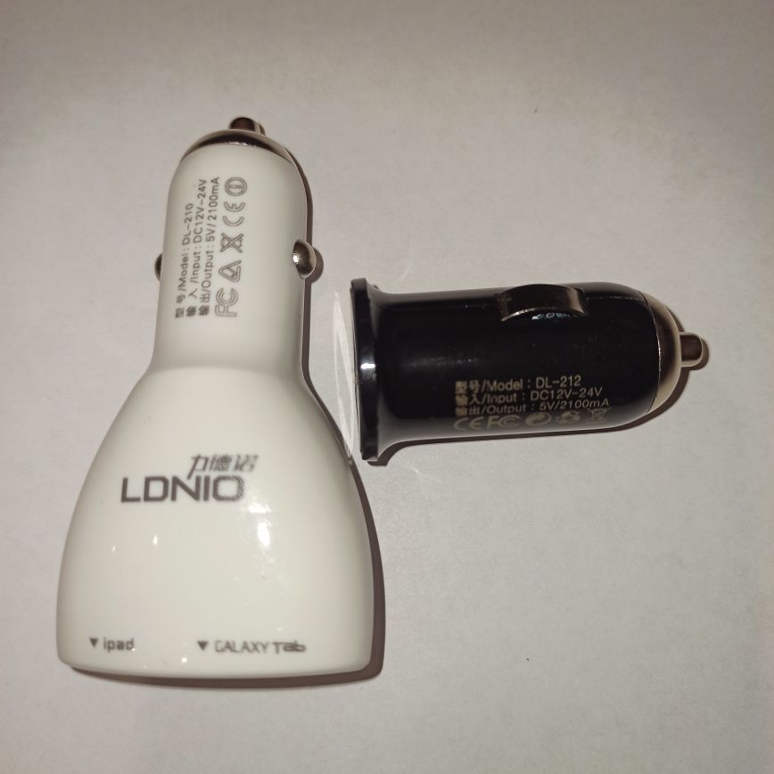 Блок питания автомобильный LDNIO 5v-2.1A в ассортименте