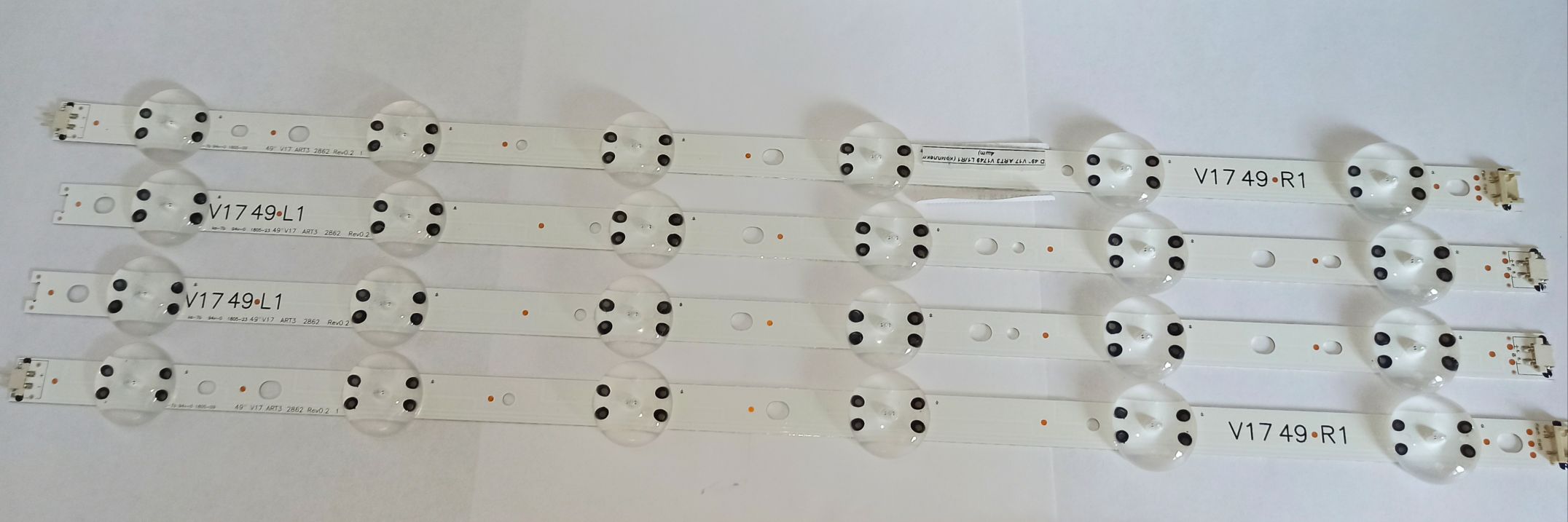 Светодиодная подсветка для телевизоров LG 49″ 49UJ630V/49SJ810V/49UJ634V/49UJ651V (комплект 8 шт.)