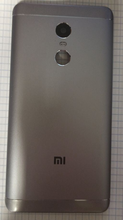 Задняя крышка для Xiaomi Redmi Note 4X (3GB/32GB) Серый (стекло камеры есть)