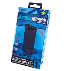 Внешний Аккумулятор (Power Bank) 10000 mAh Remax RPP-520 (22,5W, QC3.0, PD, 2USB, MicroUSB, Type-C, LED дисплей) Синий