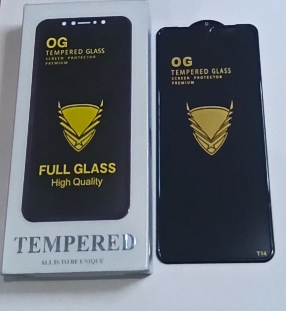 Защитное стекло “Полное покрытие” Samsung A325F/ M325F ( A32/ M32/ M22) Черное “С бортиком”